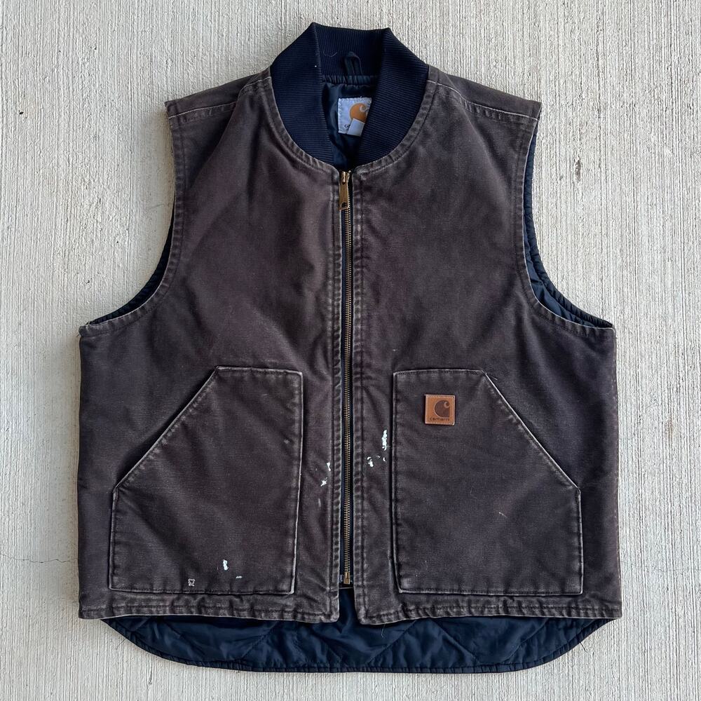 Carhartt V02 DKB brown work wear vest